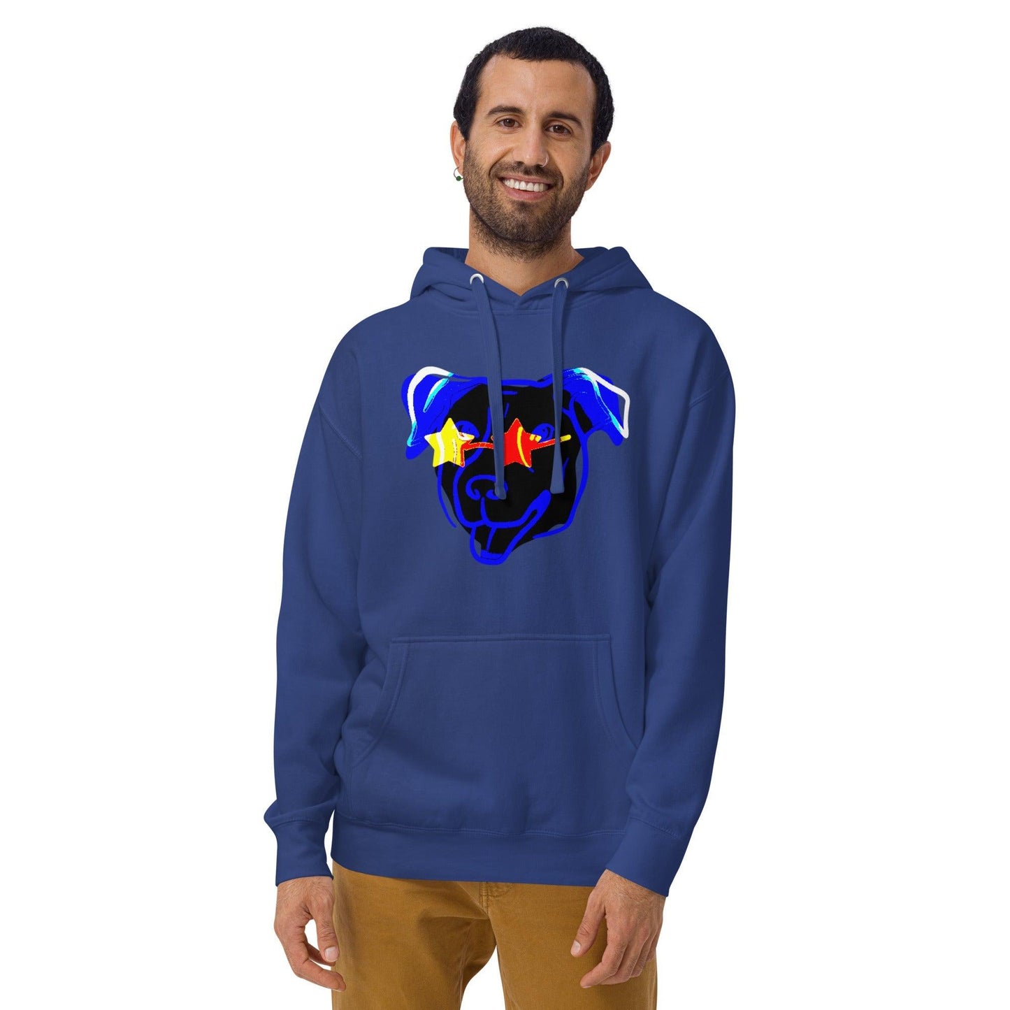 Blue Star Dawg Unisex Hoodie - Lizard Vigilante