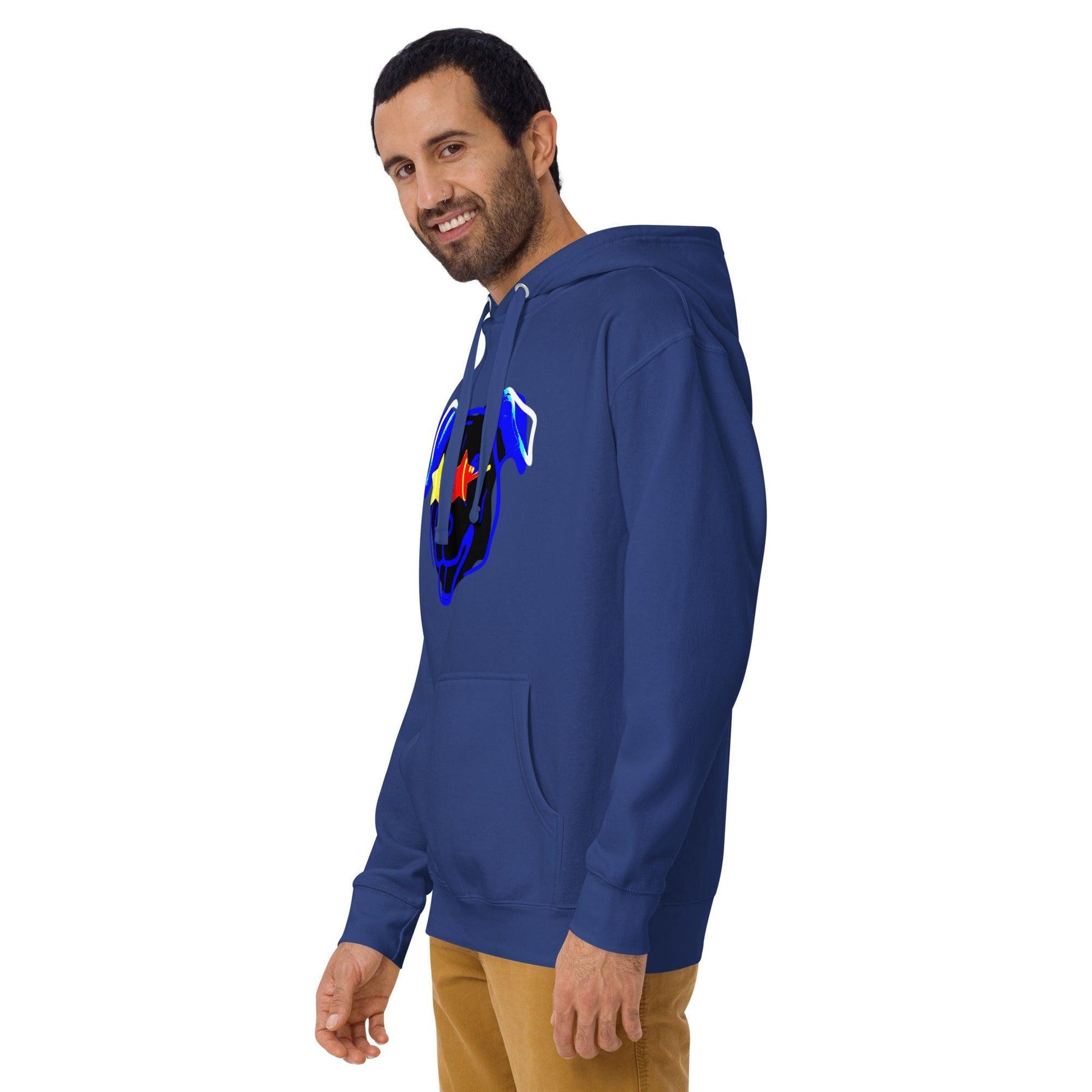 Blue Star Dawg Unisex Hoodie - Lizard Vigilante