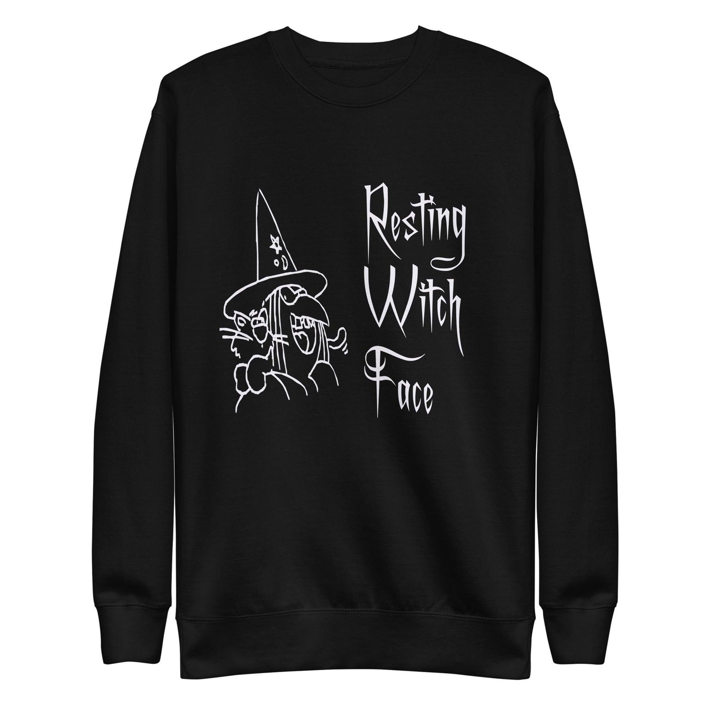 Resting Witch Face Unisex Premium Sweatshirt - Lizard Vigilante