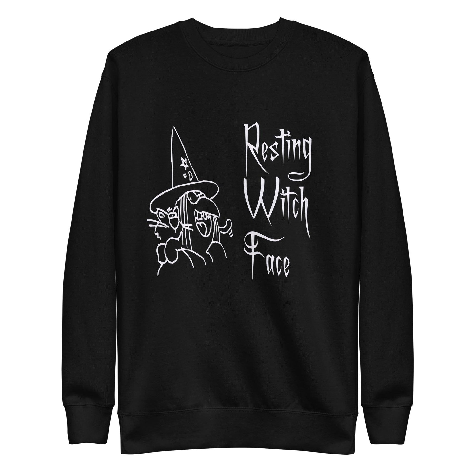 Resting Witch Face Unisex Premium Sweatshirt - Lizard Vigilante