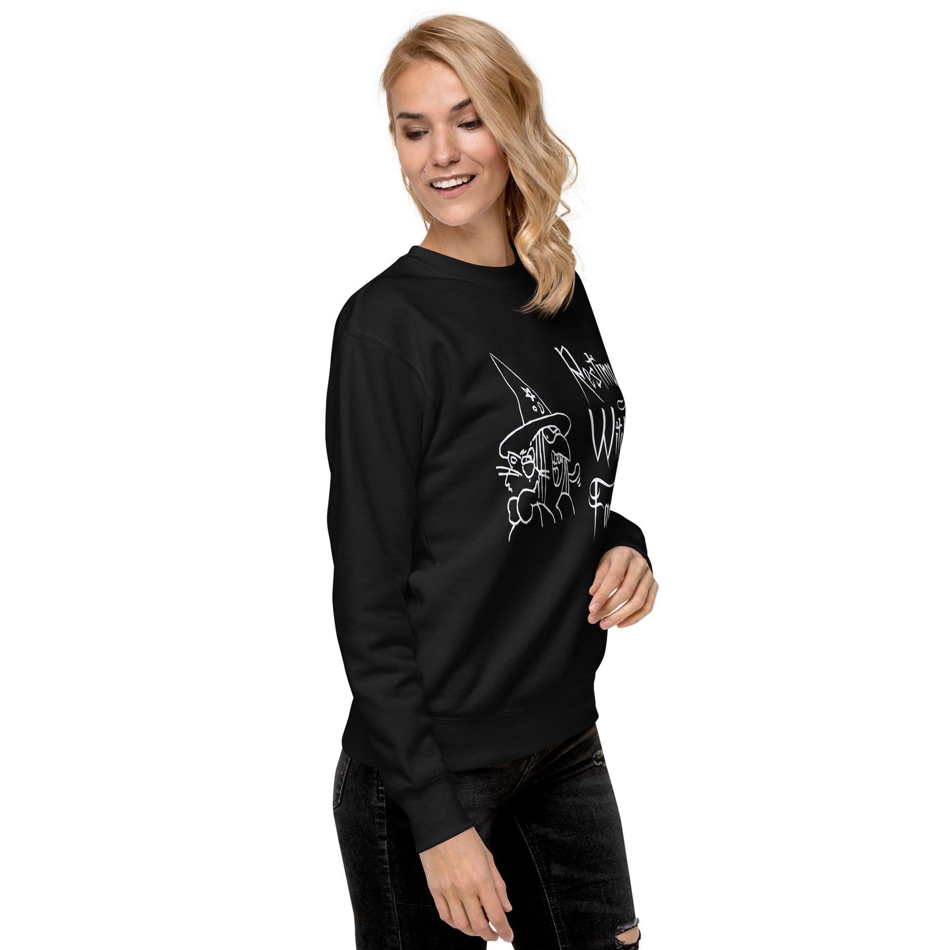 Resting Witch Face Unisex Premium Sweatshirt - Lizard Vigilante