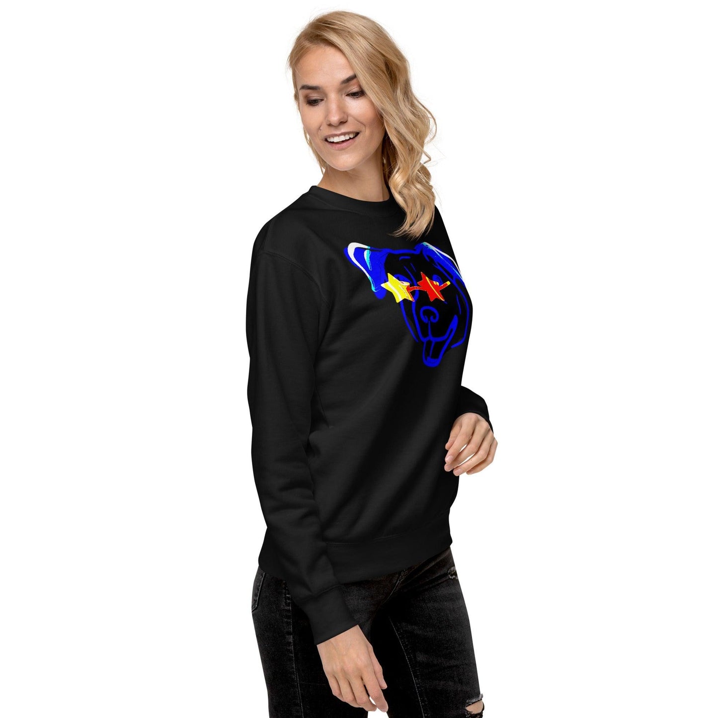 Blue Star Dawg Unisex Premium Sweatshirt - Lizard Vigilante