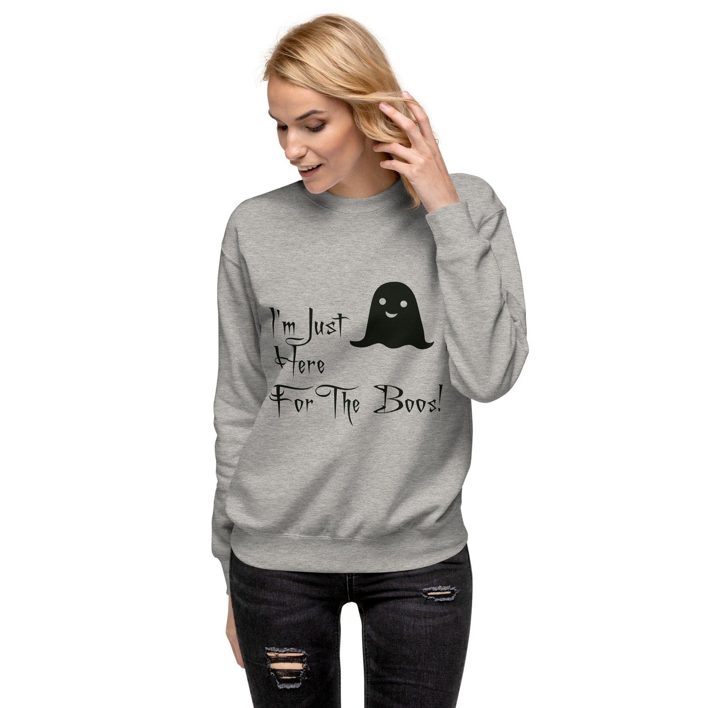 I'm Just Here For The Boos! Unisex Premium Sweatshirt - Lizard Vigilante