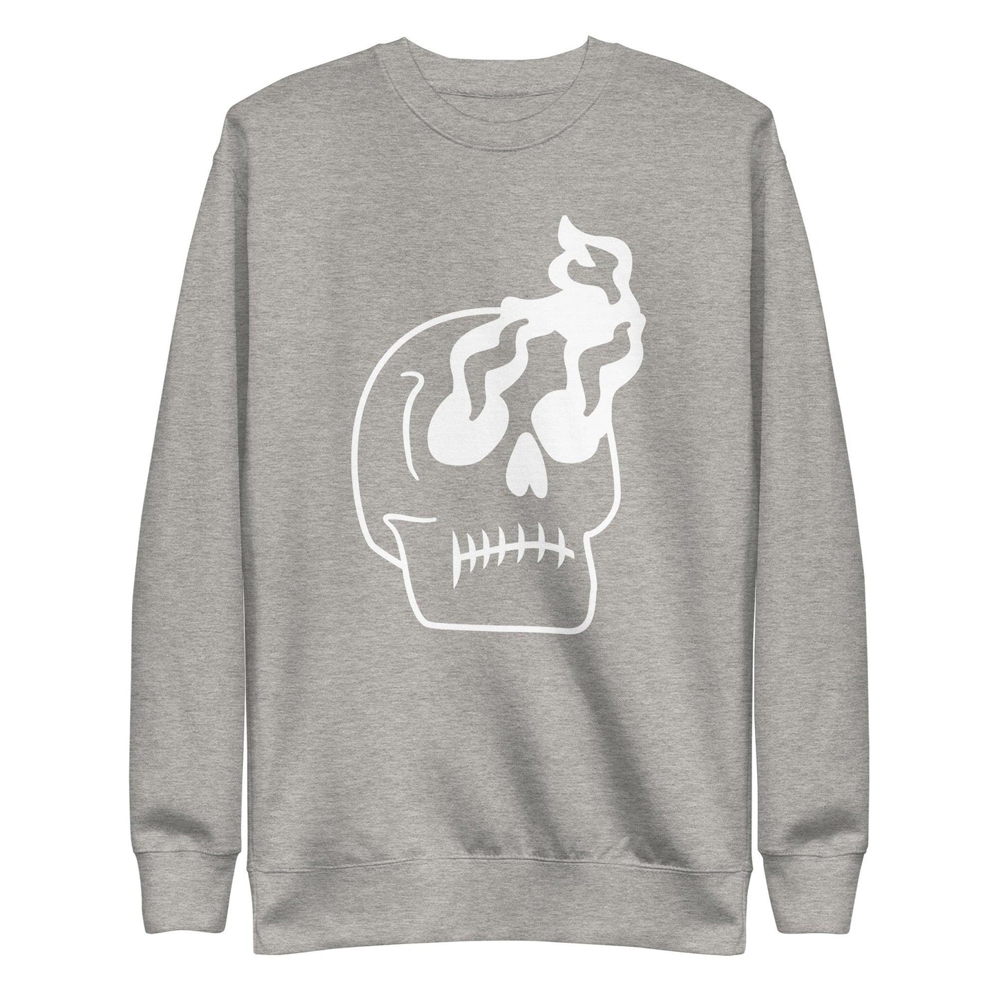 Smoke Skulled Unisex Premium Sweatshirt - Lizard Vigilante