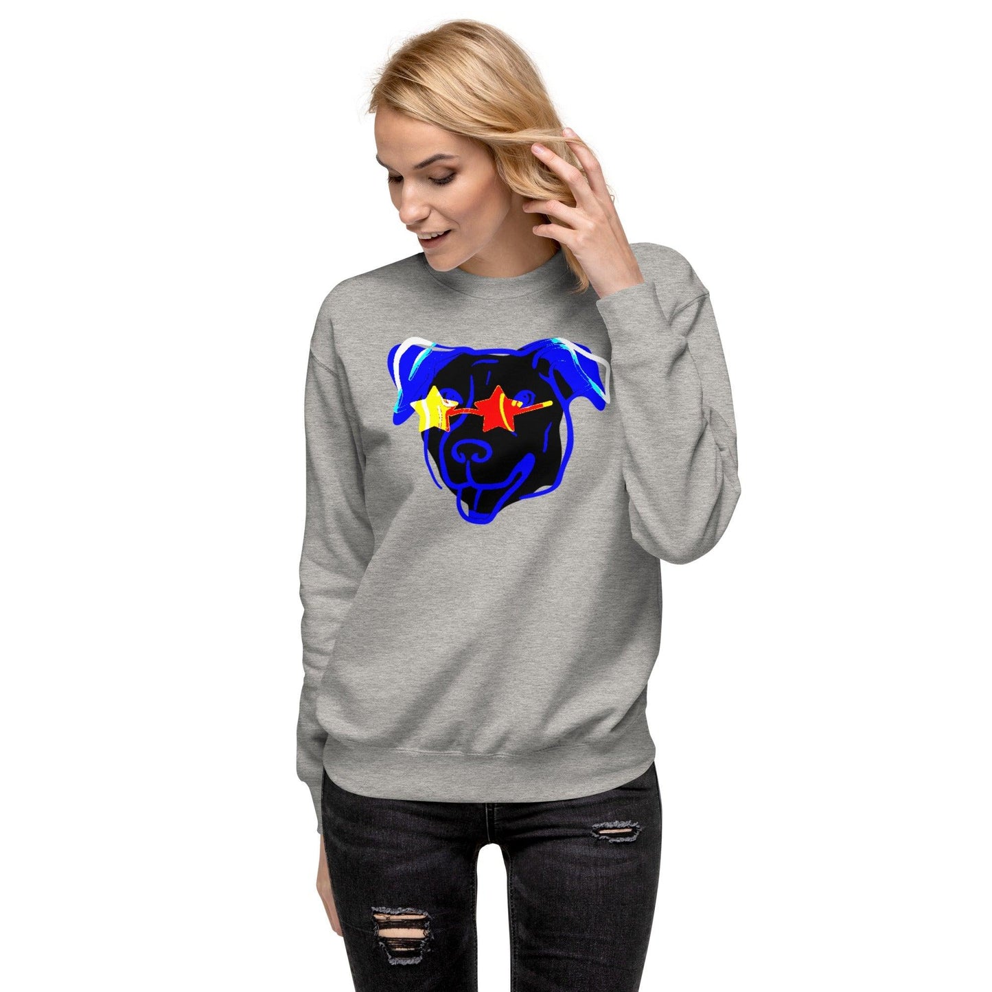 Blue Star Dawg Unisex Premium Sweatshirt - Lizard Vigilante