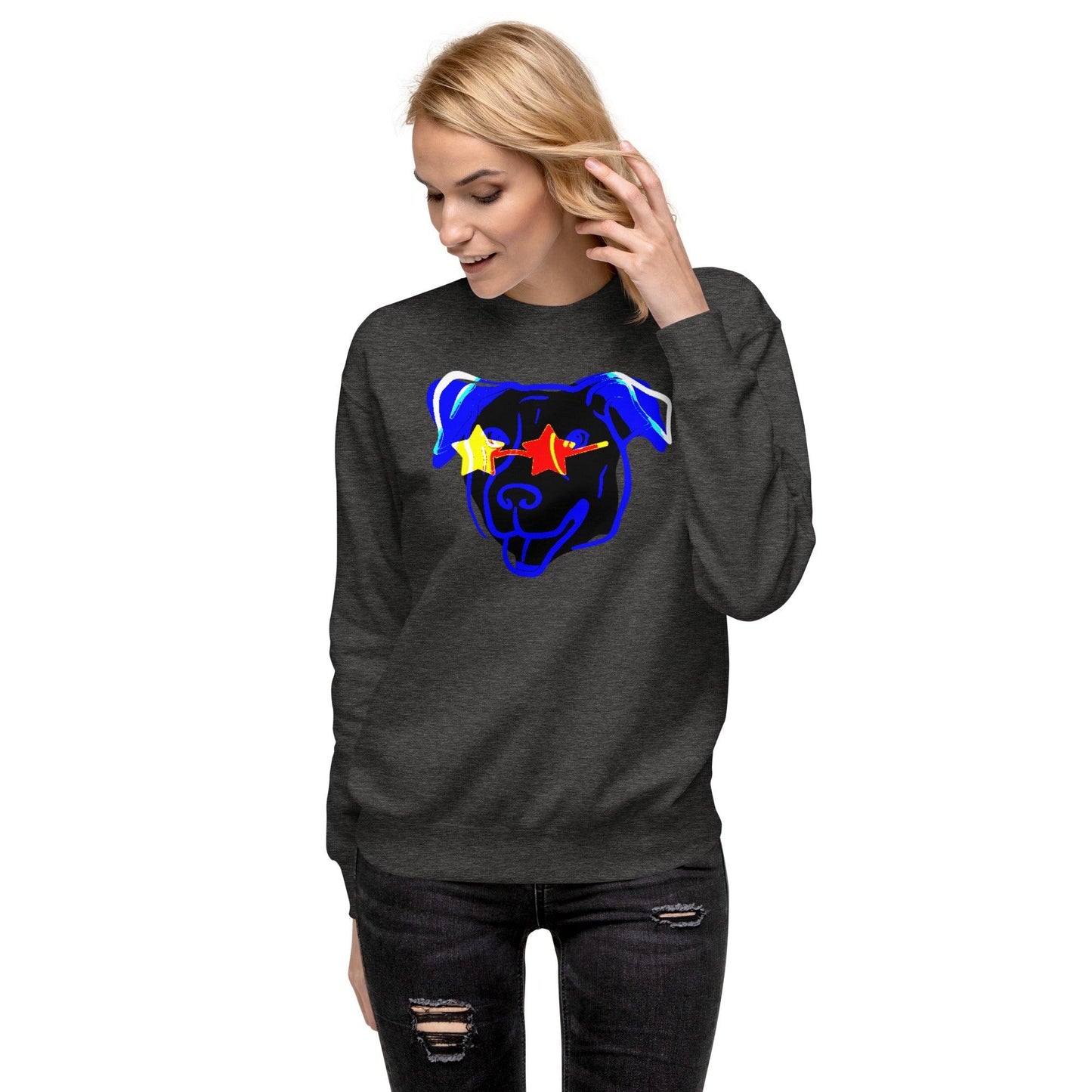 Blue Star Dawg Unisex Premium Sweatshirt - Lizard Vigilante