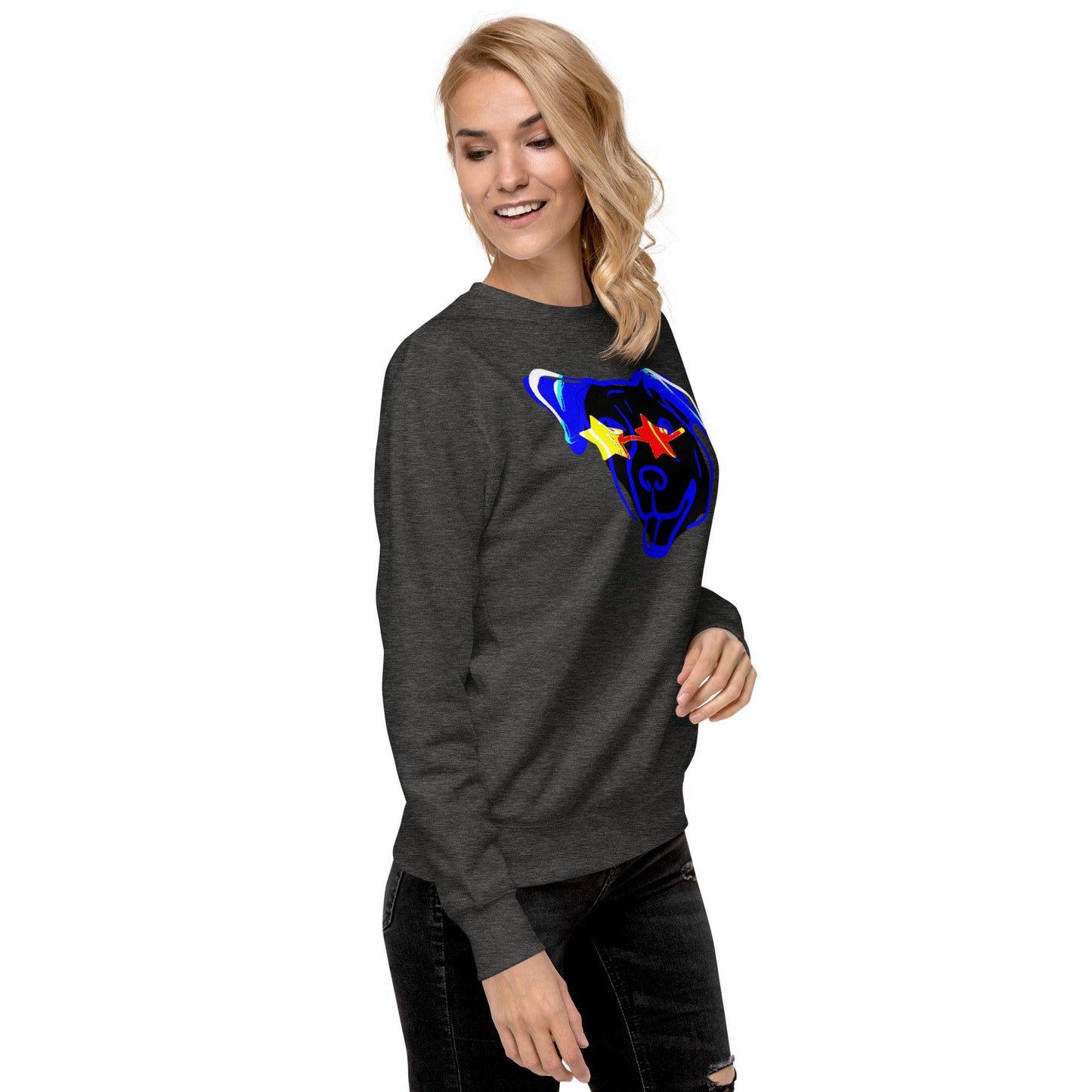 Blue Star Dawg Unisex Premium Sweatshirt - Lizard Vigilante