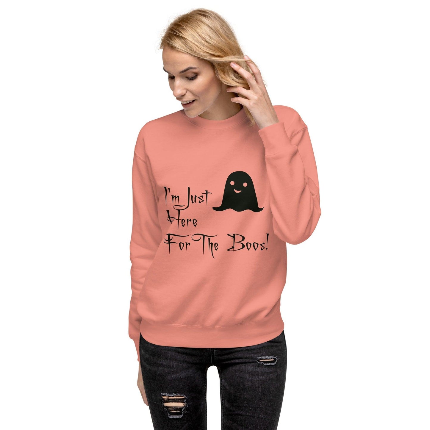 I'm Just Here For The Boos! Unisex Premium Sweatshirt - Lizard Vigilante