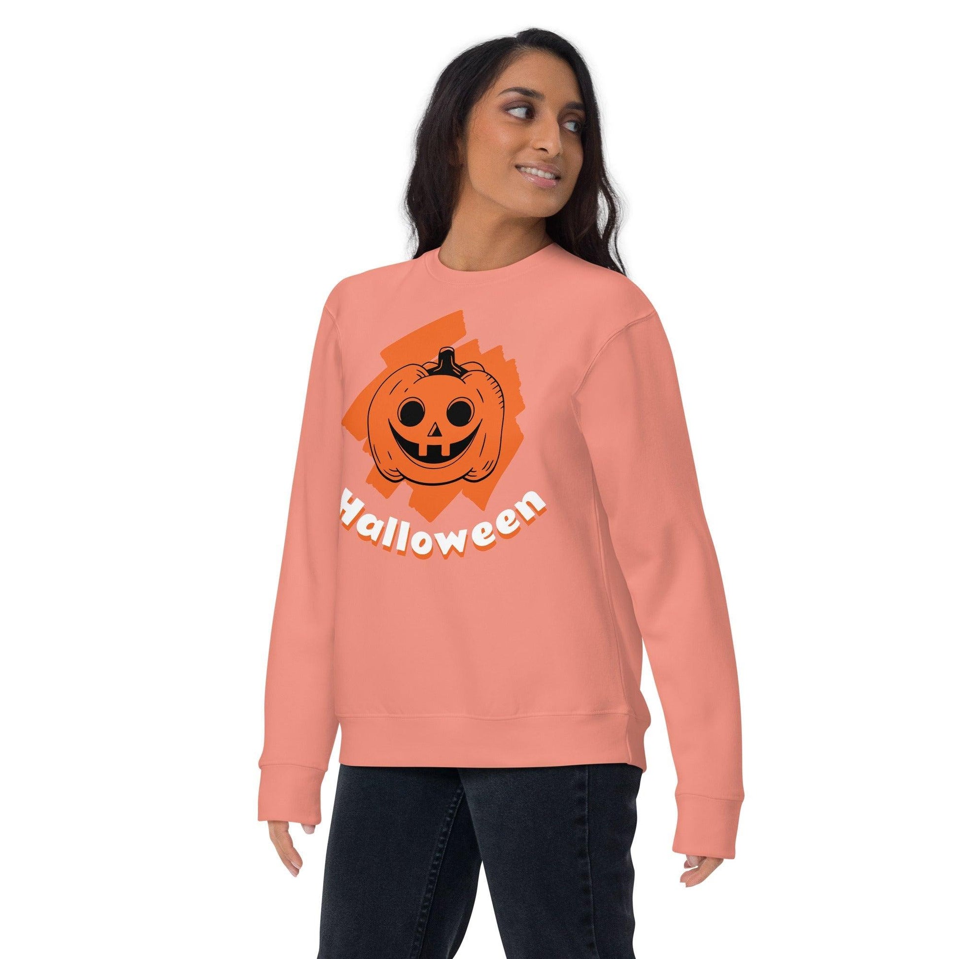 Halloween Jack-o-Lantern Unisex Premium Sweatshirt - Lizard Vigilante