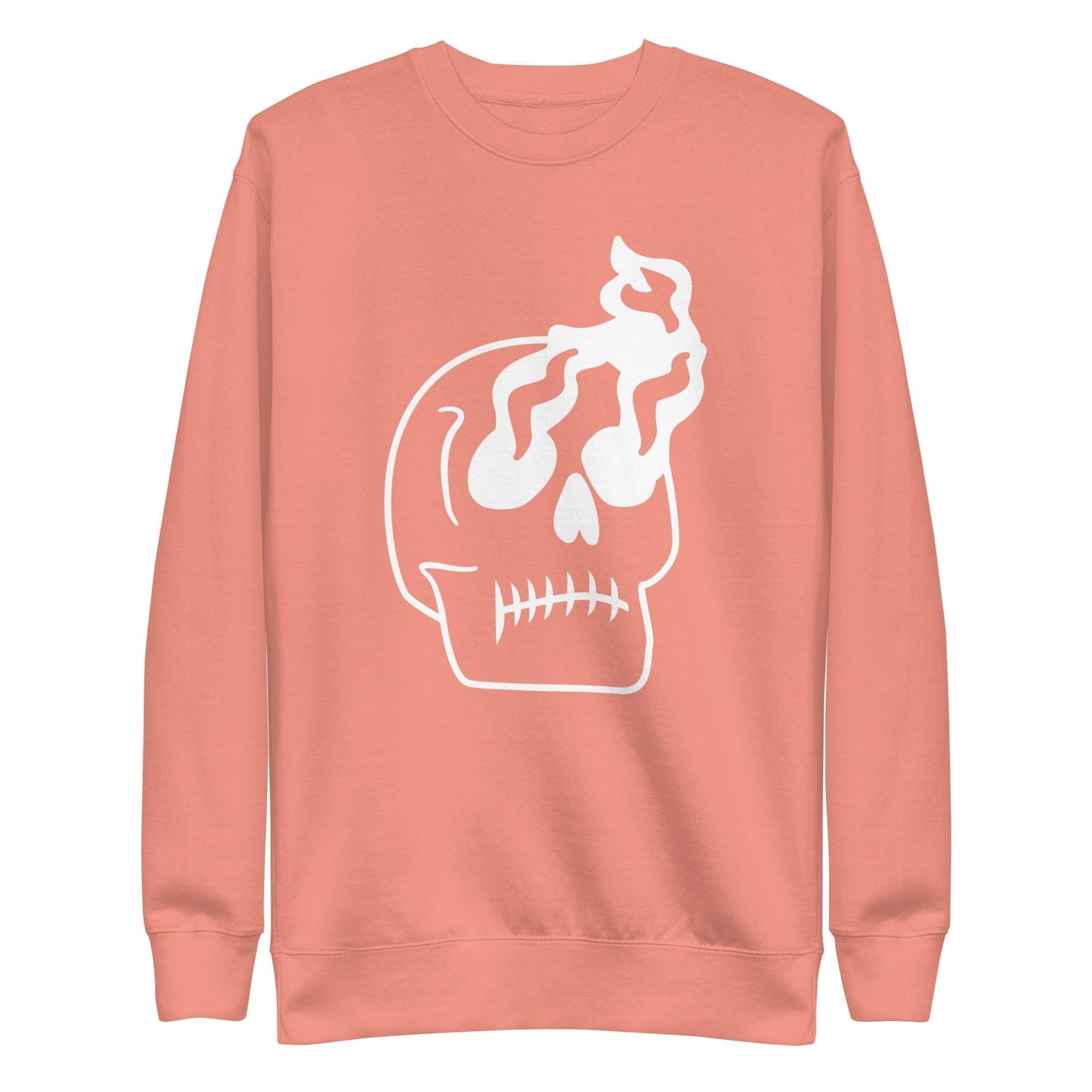 Smoke Skulled Unisex Premium Sweatshirt - Lizard Vigilante