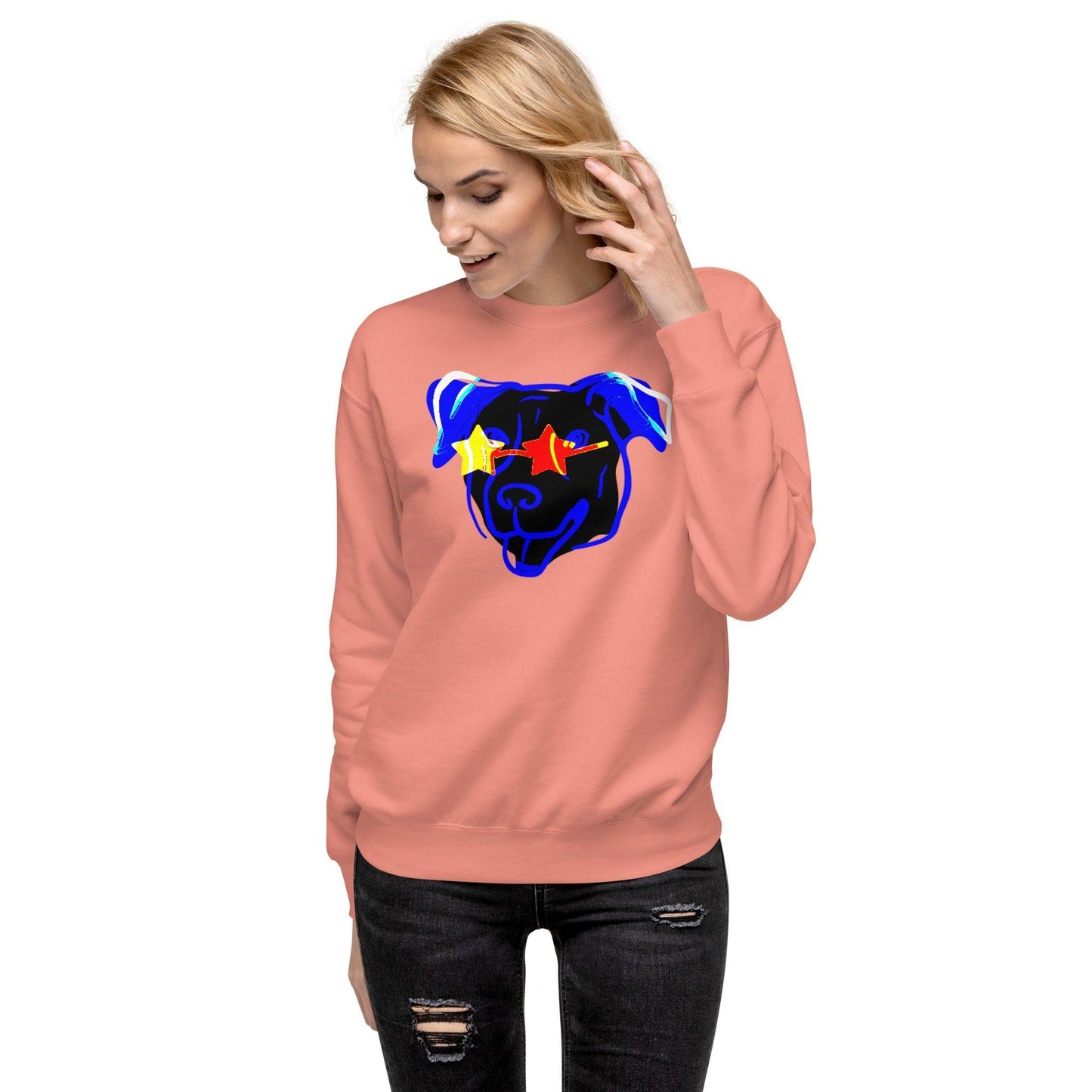 Blue Star Dawg Unisex Premium Sweatshirt - Lizard Vigilante