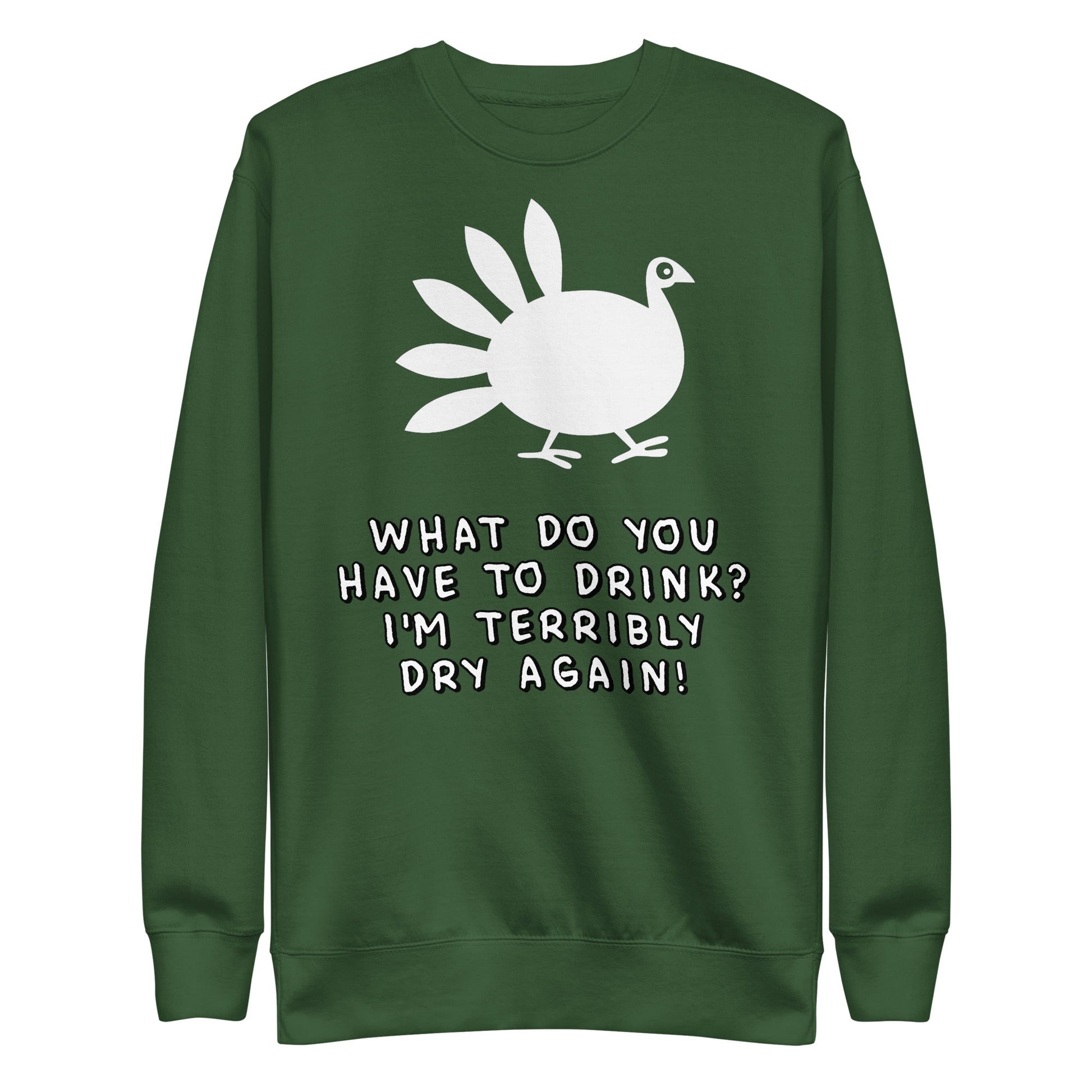What do you have to drink? Thanksgiving Unisex Premium Sweatshirt - Lizard Vigilante