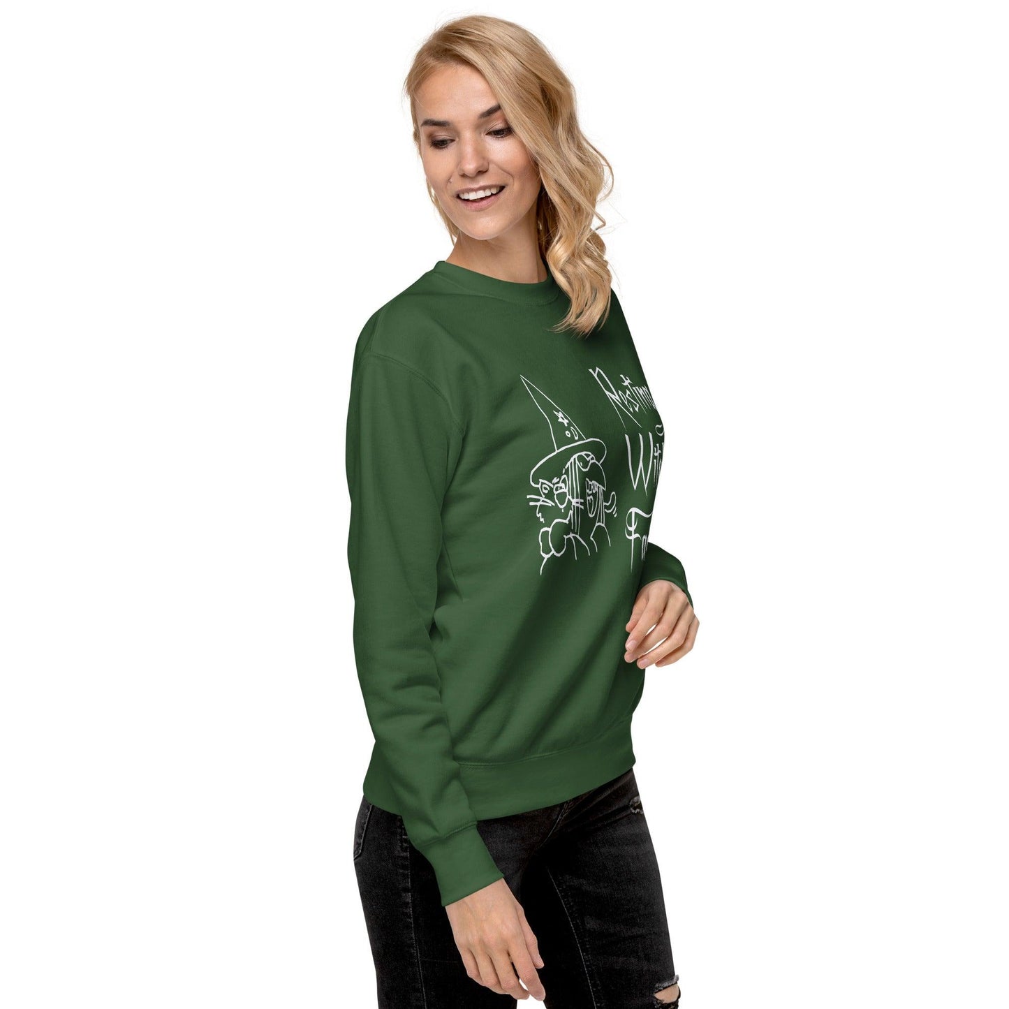 Resting Witch Face Unisex Premium Sweatshirt - Lizard Vigilante