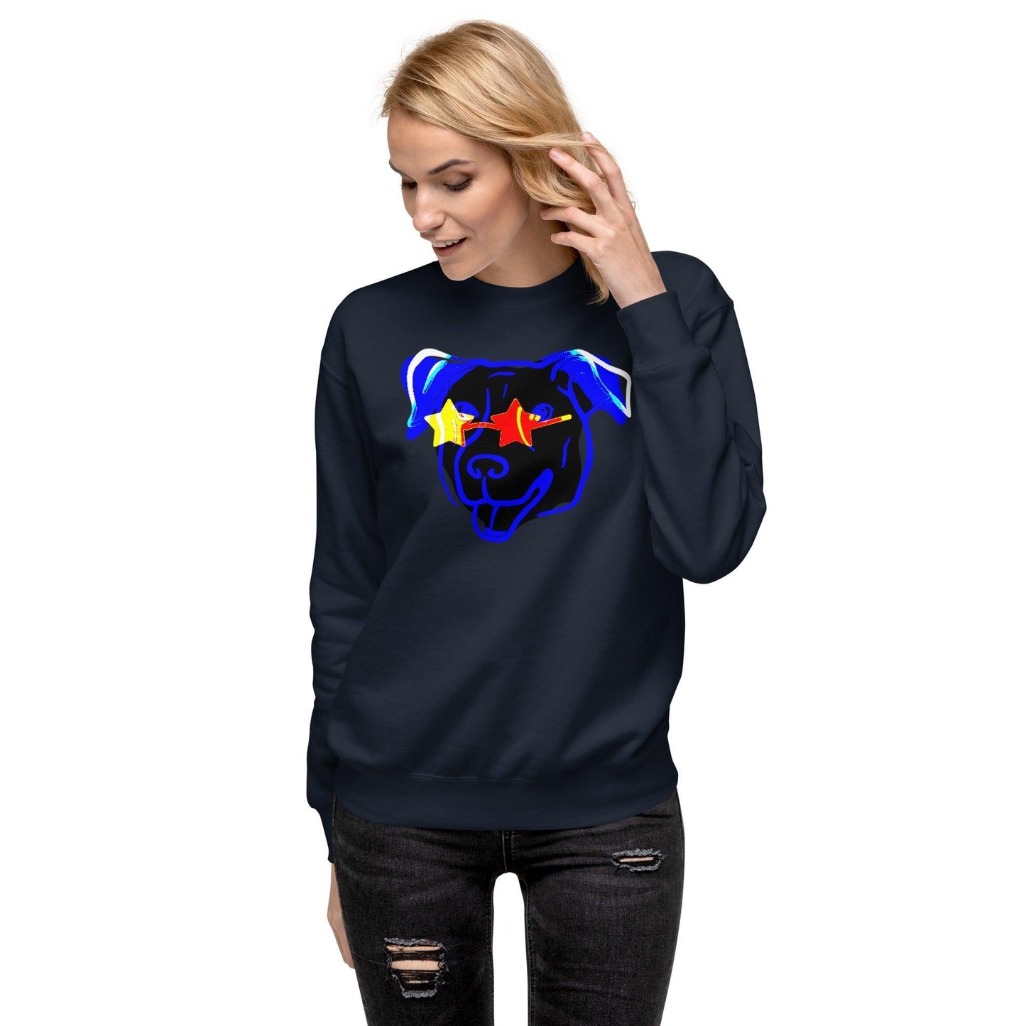 Blue Star Dawg Unisex Premium Sweatshirt - Lizard Vigilante