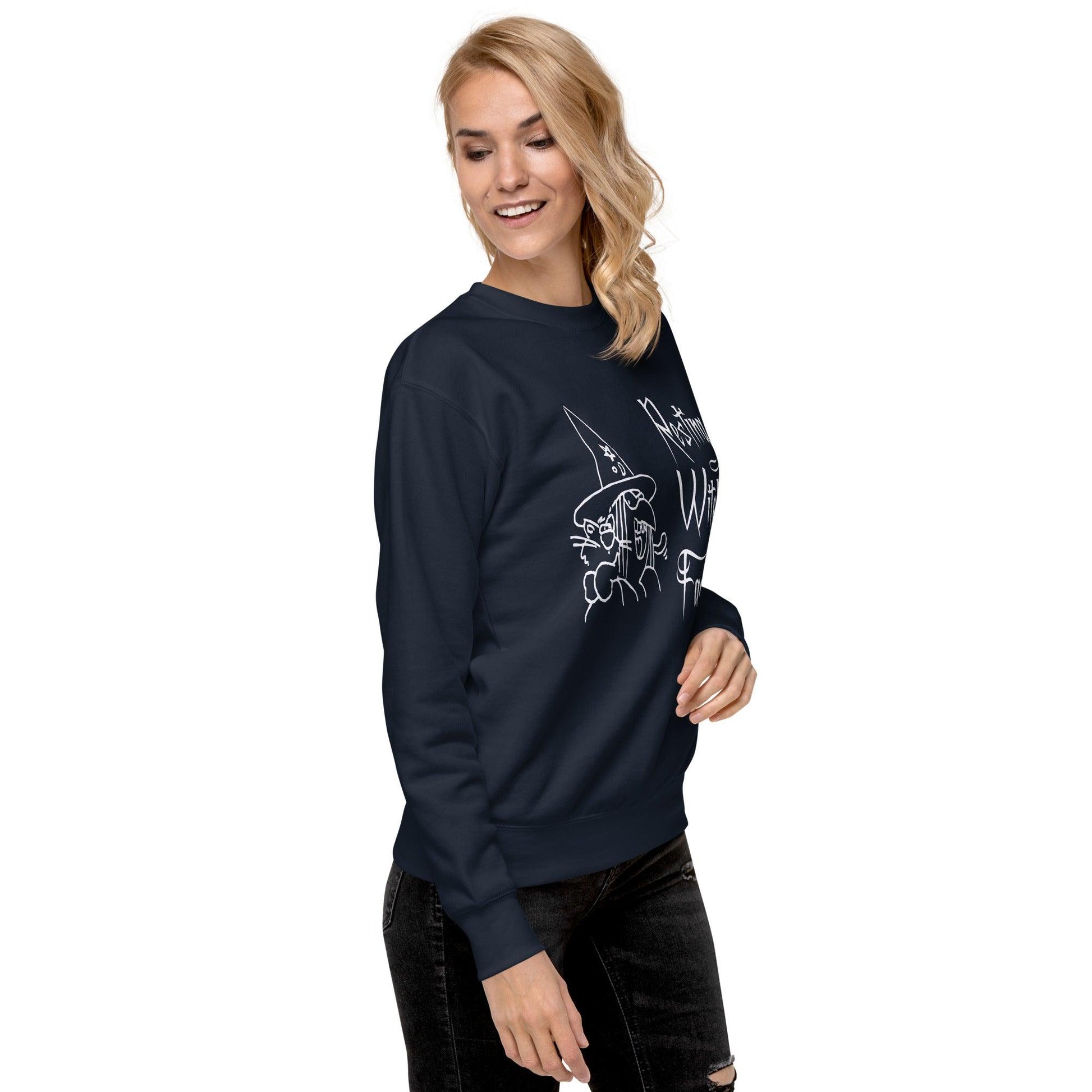 Resting Witch Face Unisex Premium Sweatshirt - Lizard Vigilante