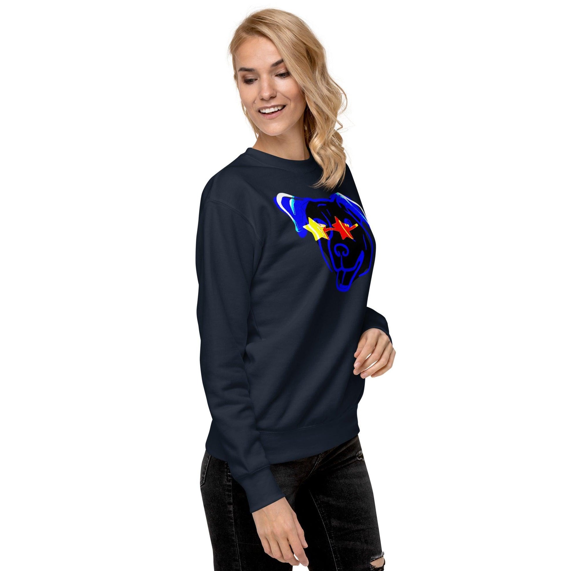 Blue Star Dawg Unisex Premium Sweatshirt - Lizard Vigilante