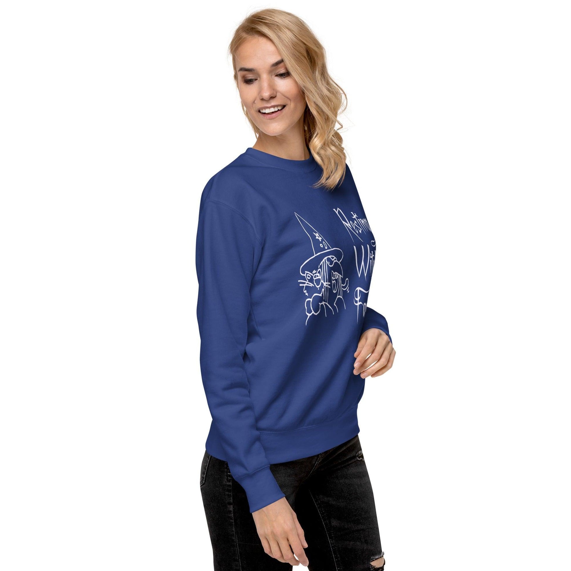 Resting Witch Face Unisex Premium Sweatshirt - Lizard Vigilante