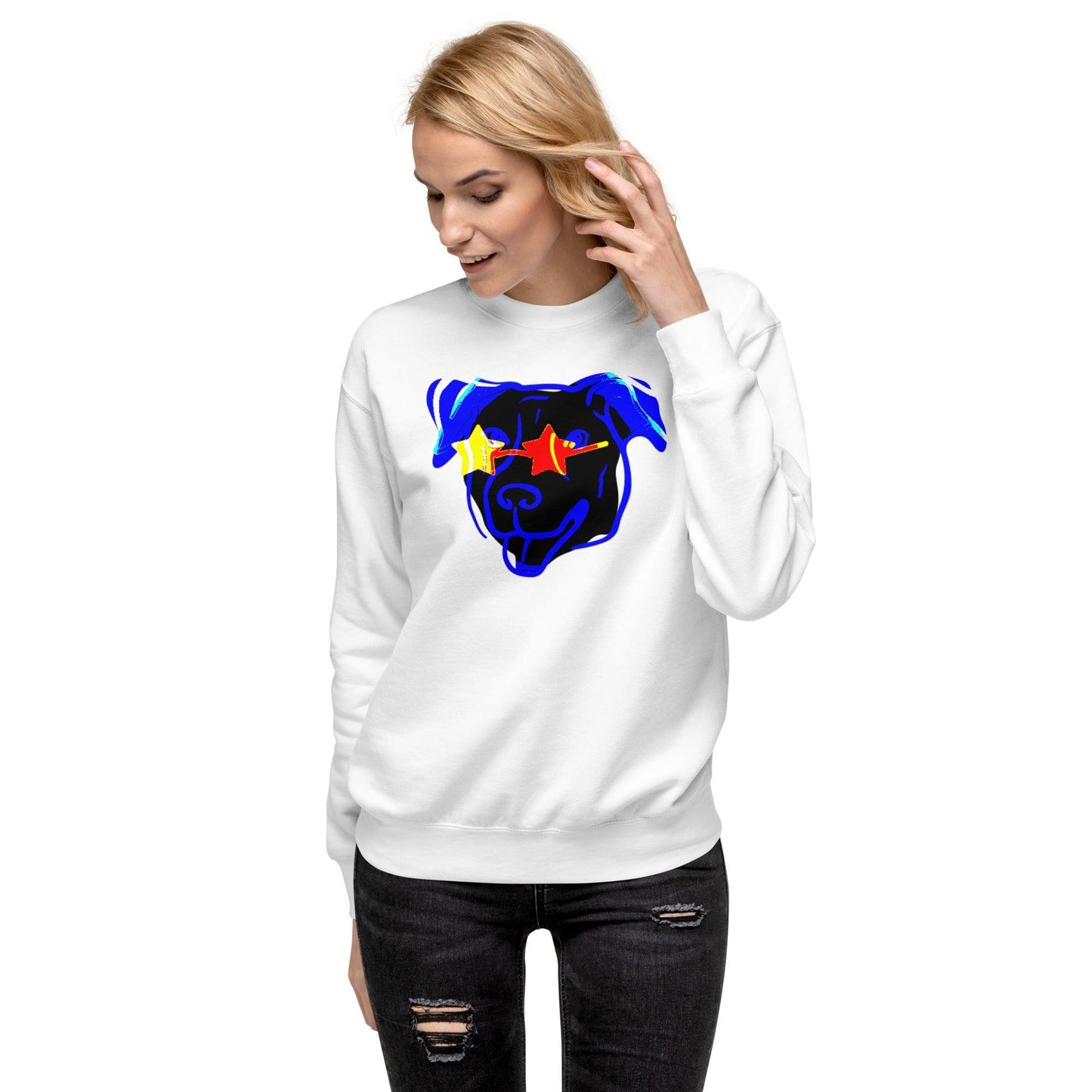 Blue Star Dawg Unisex Premium Sweatshirt - Lizard Vigilante