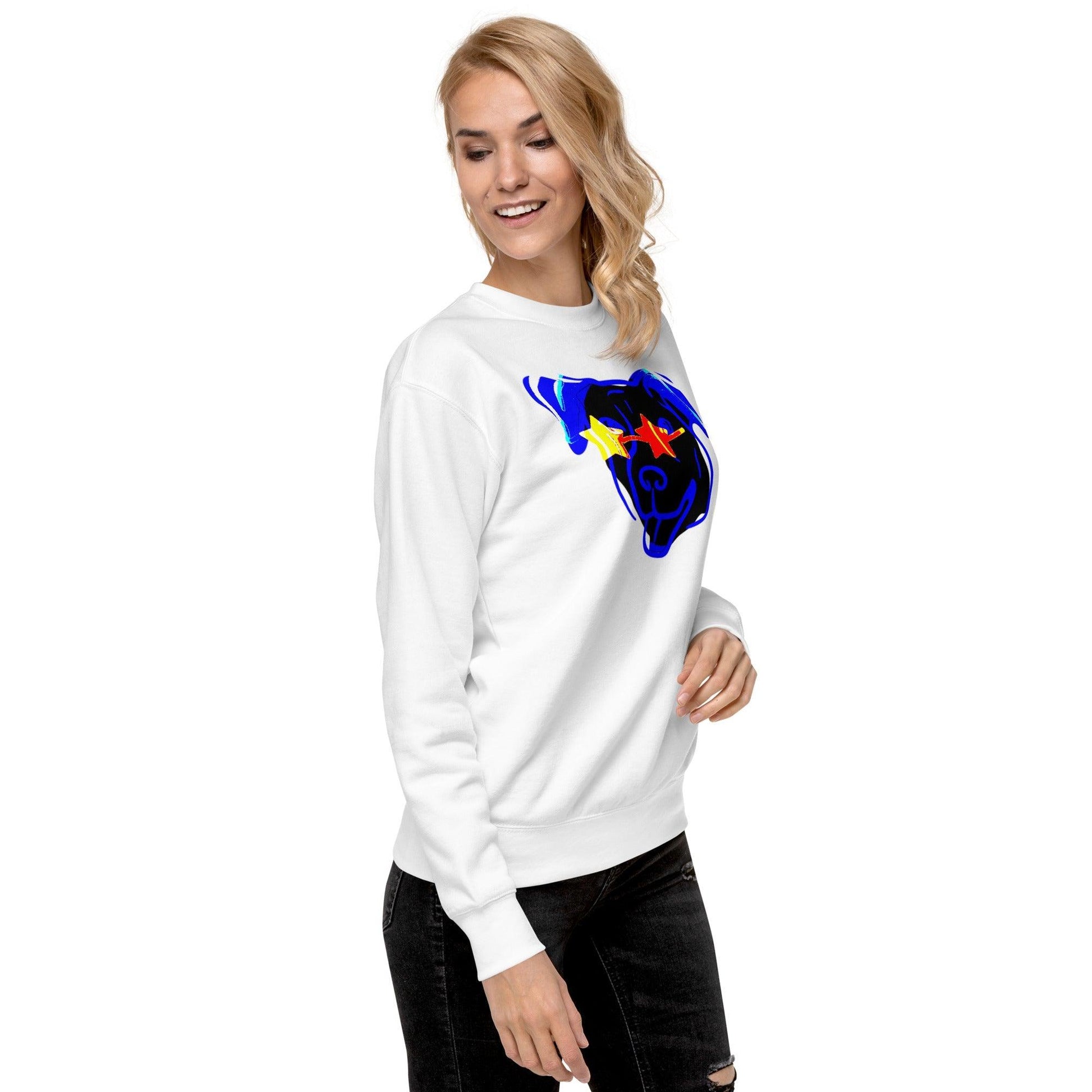 Blue Star Dawg Unisex Premium Sweatshirt - Lizard Vigilante