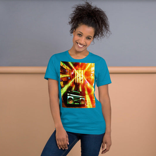 Prison BoomBox Light Burst Unisex t-shirt - Lizard Vigilante