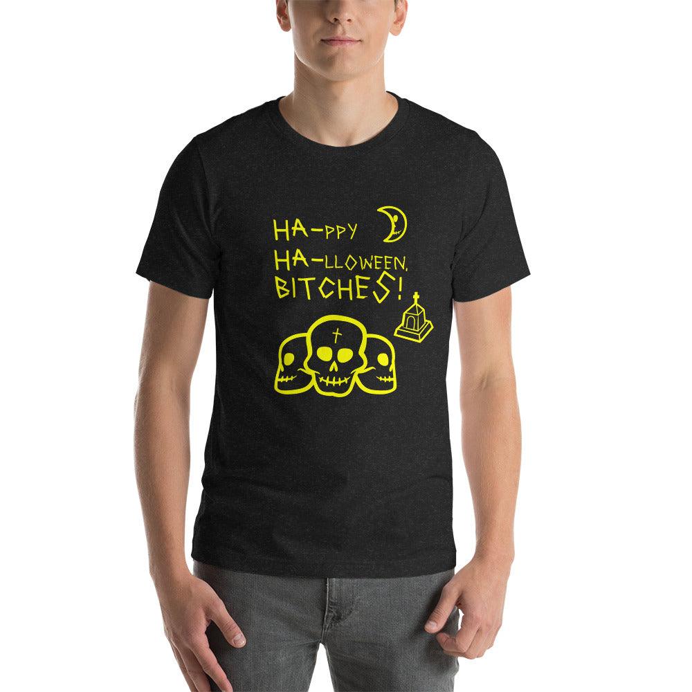 HA HA BITCHES! Halloween Tee UNISEX T-SHIRT - Lizard Vigilante