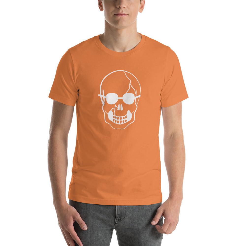 White Skull with Shades Unisex t-shirt - Lizard Vigilante