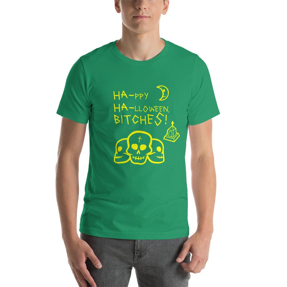 HA HA BITCHES! Halloween Tee UNISEX T-SHIRT - Lizard Vigilante