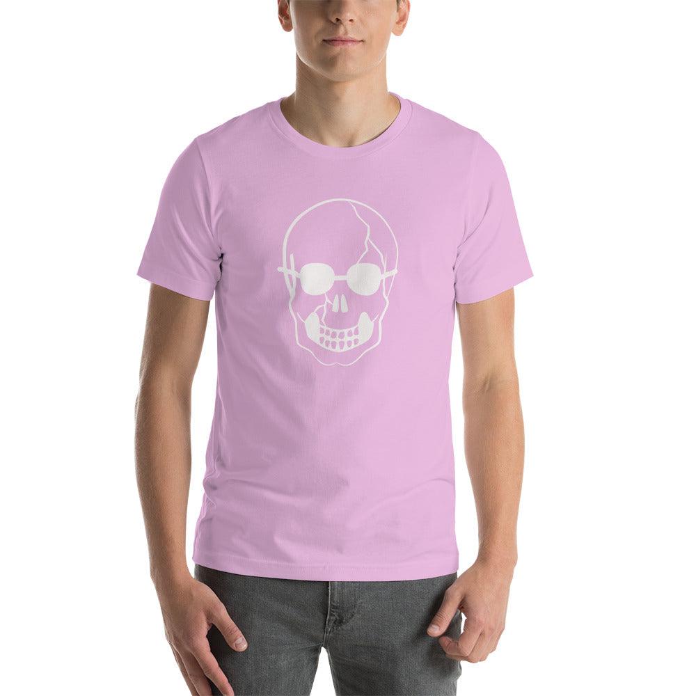 White Skull With Shades Unisex t-shirt - Lizard Vigilante