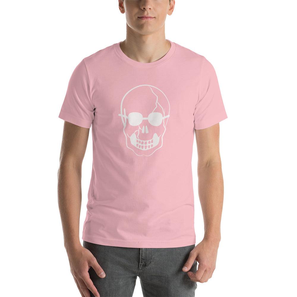 White Skull with Shades Unisex t-shirt - Lizard Vigilante