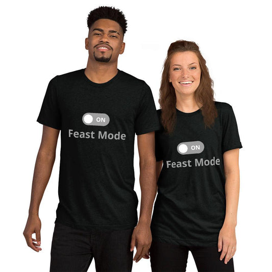 FEAST MODE ON Switch Button Short sleeve t-shirt - Lizard Vigilante