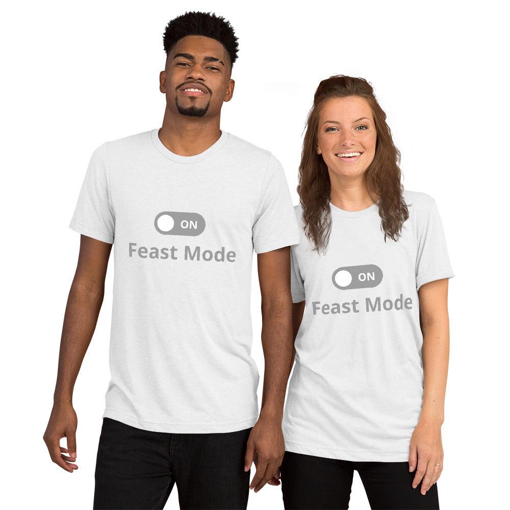 FEAST MODE ON Switch Button Short sleeve t-shirt - Lizard Vigilante