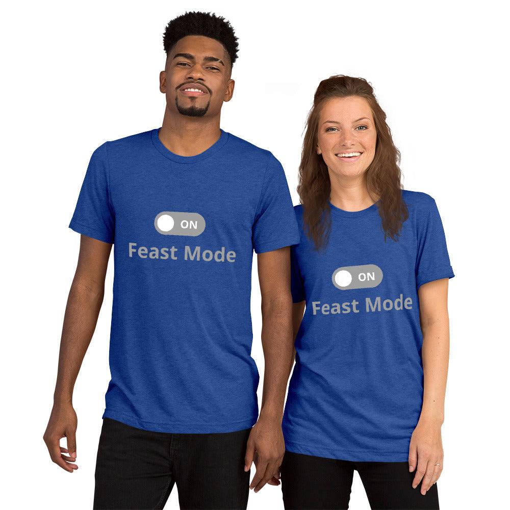 FEAST MODE ON Switch Button Short sleeve t-shirt - Lizard Vigilante