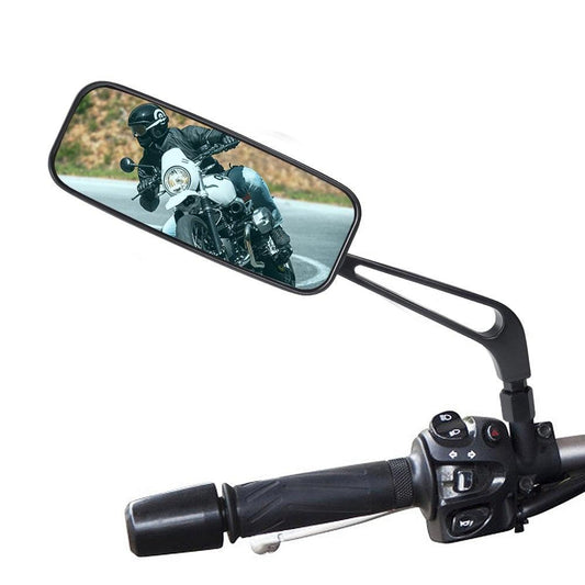 Universal Handlebar Mirrors Aluminum Bicycle Rearview Mirrors Anti-Glare Reflector Mountain Bike Bicycle Motorcycle Mirror Glass Lens Bar End Mountain Bicycle Mirror Adjustable Bike Glass Mirror Rotatable Safe Rearview