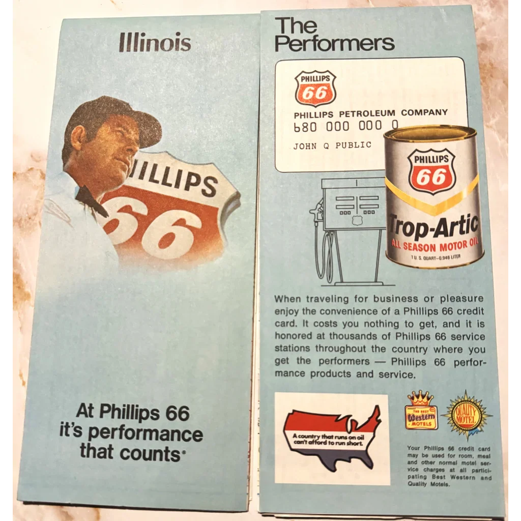 Unopened 1972 Phillips 66 Illinois Map Connects You to History
