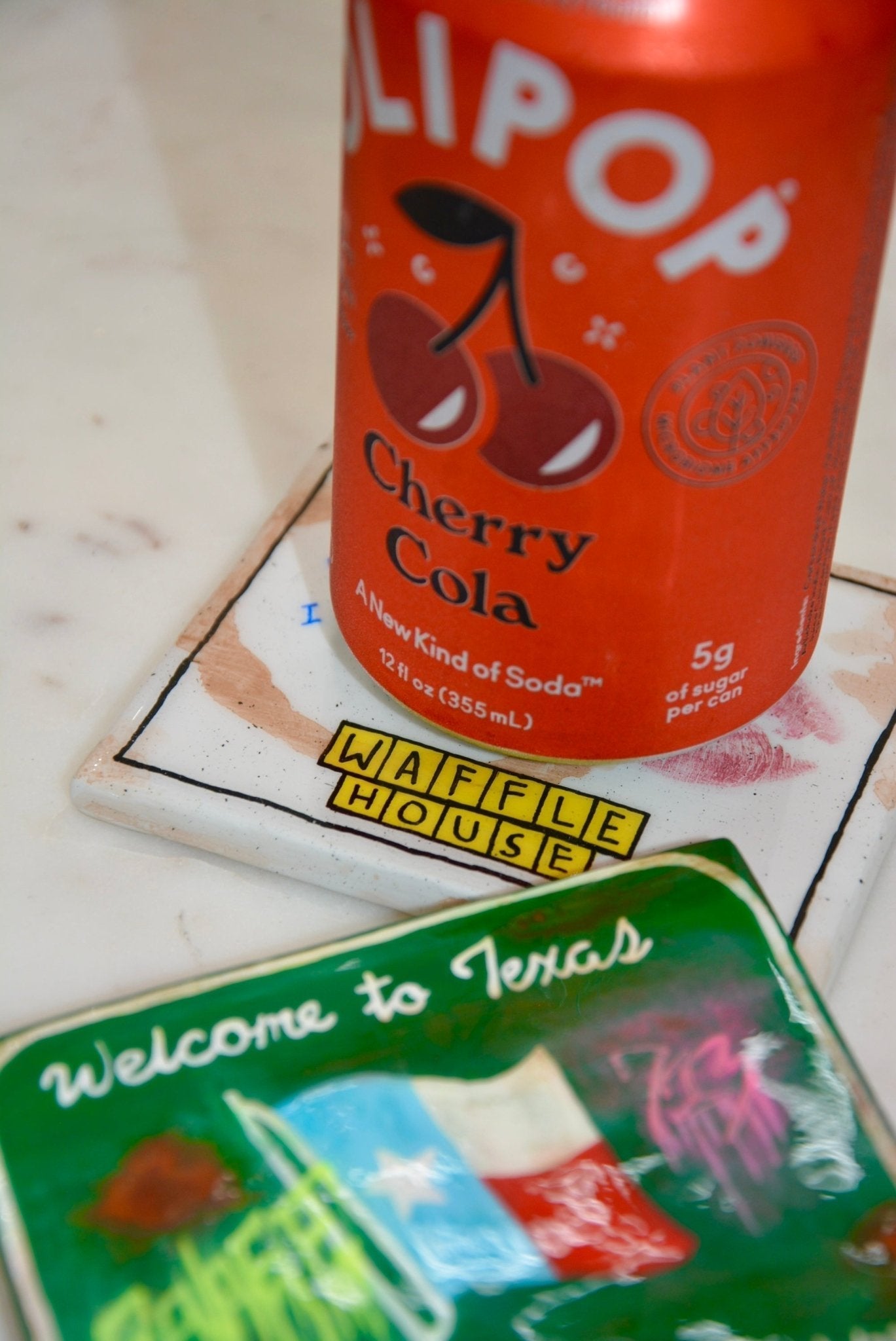 USED DINER NAPKIN COASTER