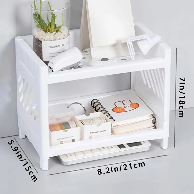 Double-Layer Desktop Rack