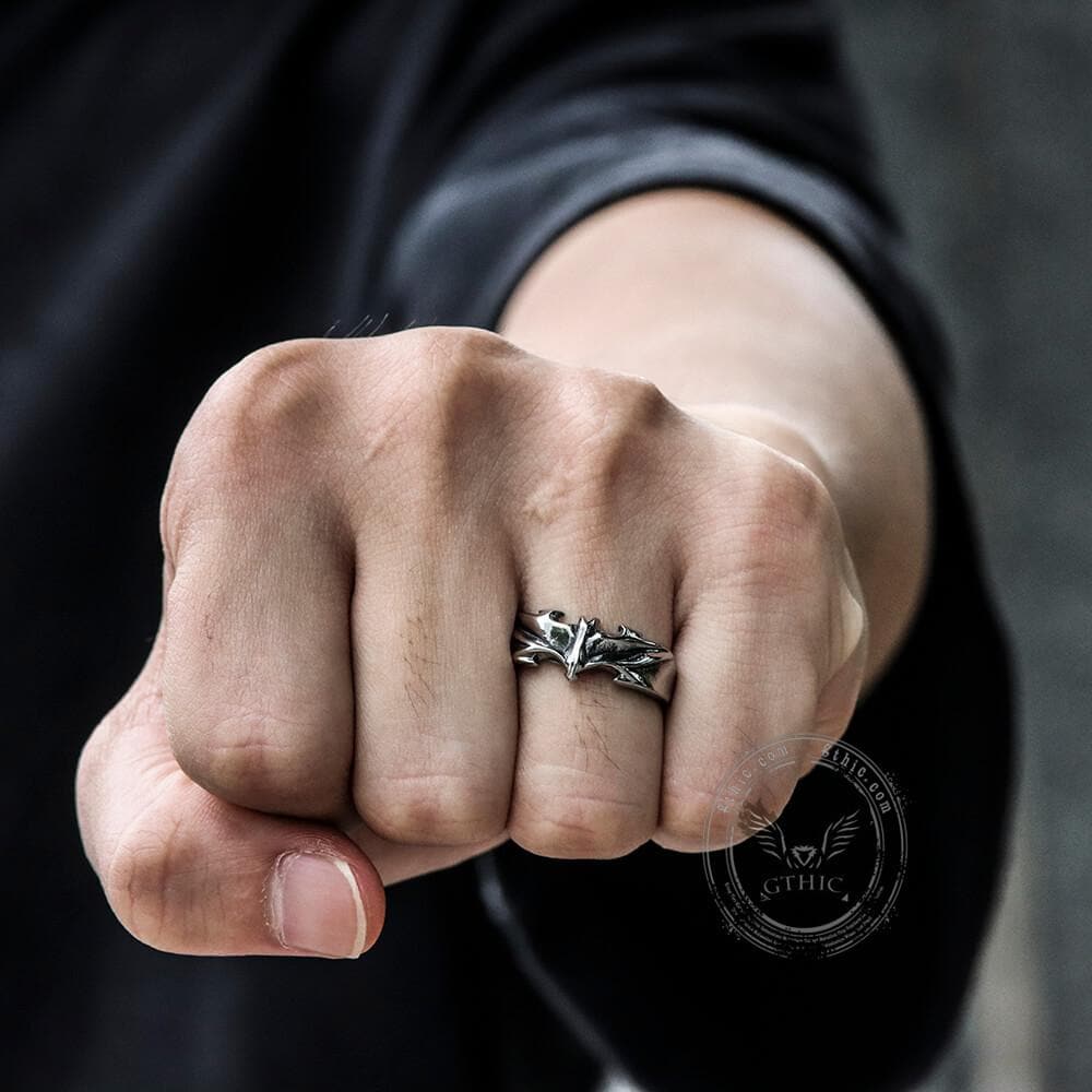 Vampire Bat Stainless Steel Ring