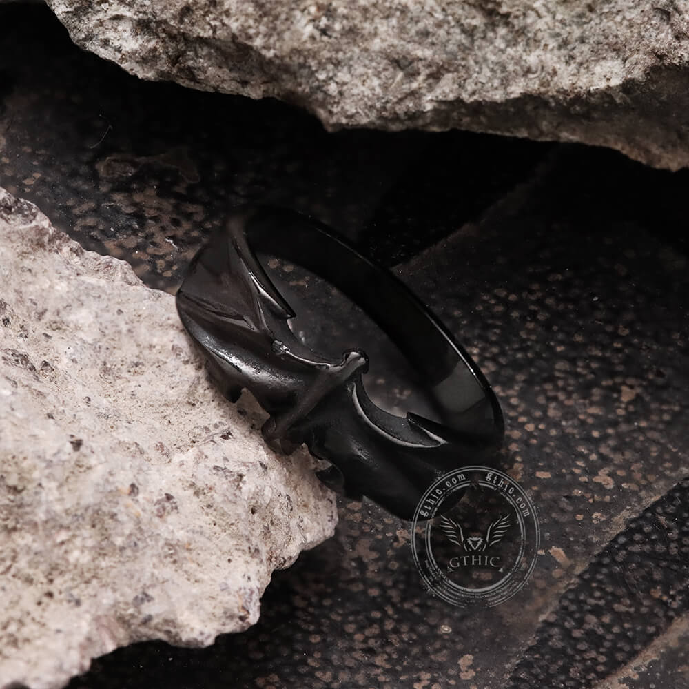 Vampire Bat Stainless Steel Ring