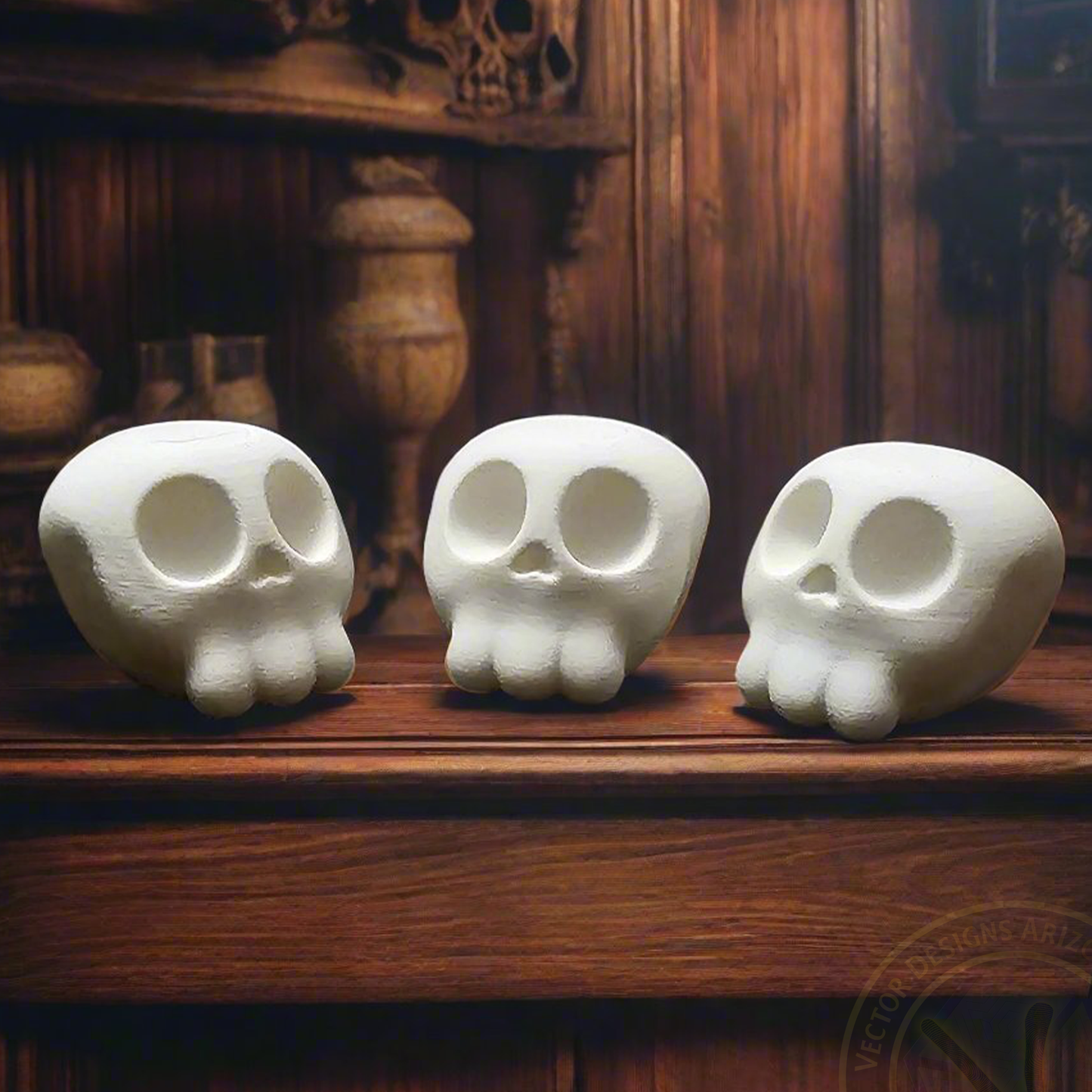 Cartoon Style Skulls