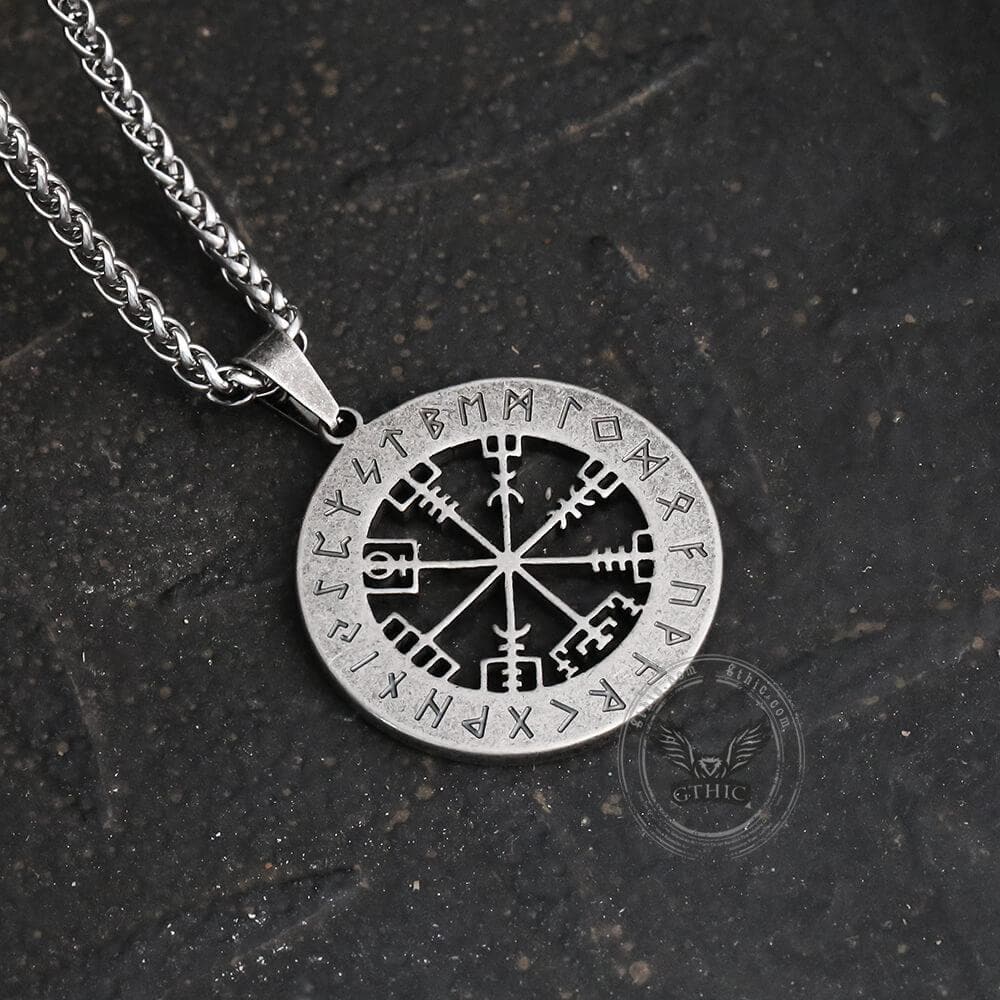 Vegvisir Viking Compass Stainless Steel Pendant