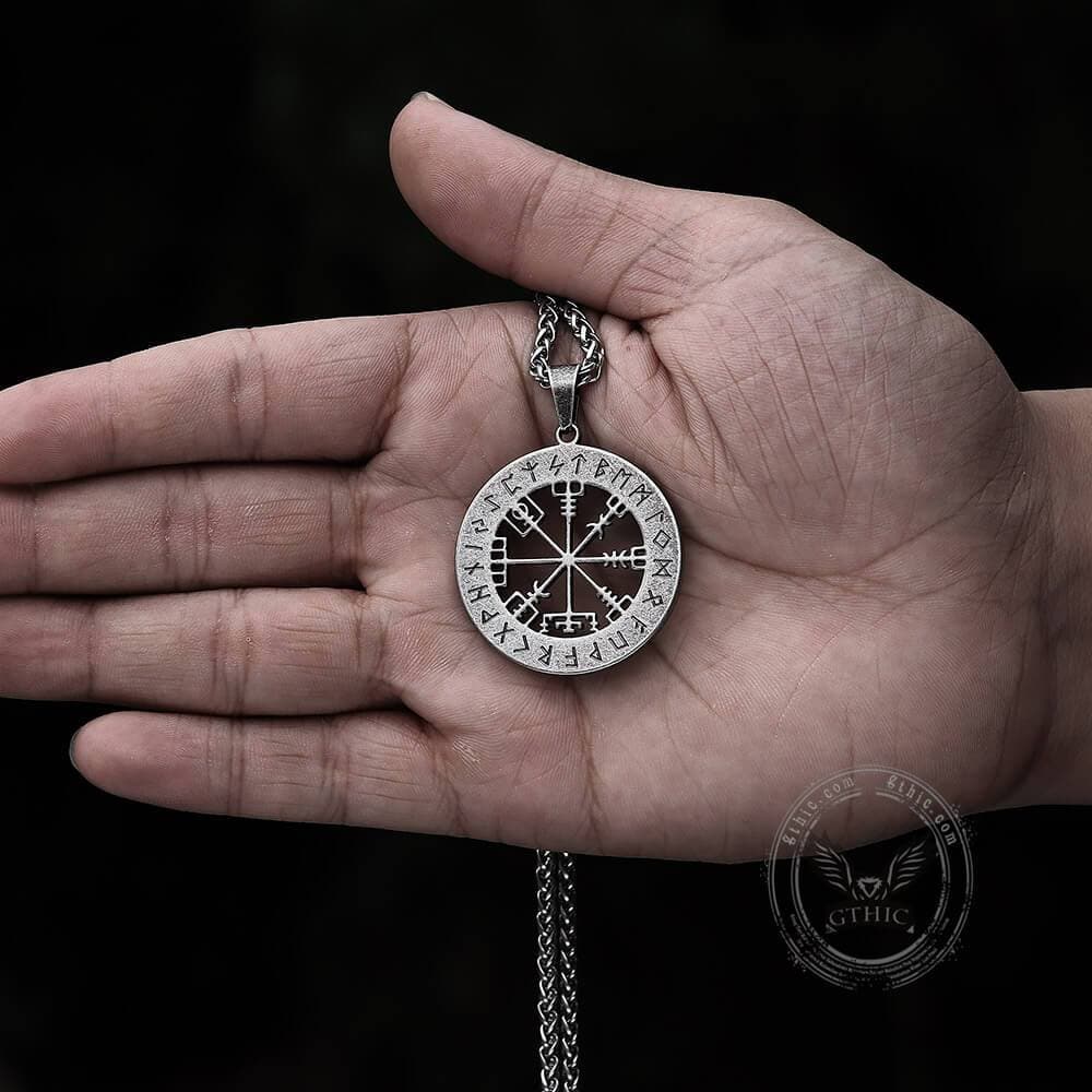 Vegvisir Viking Compass Stainless Steel Pendant
