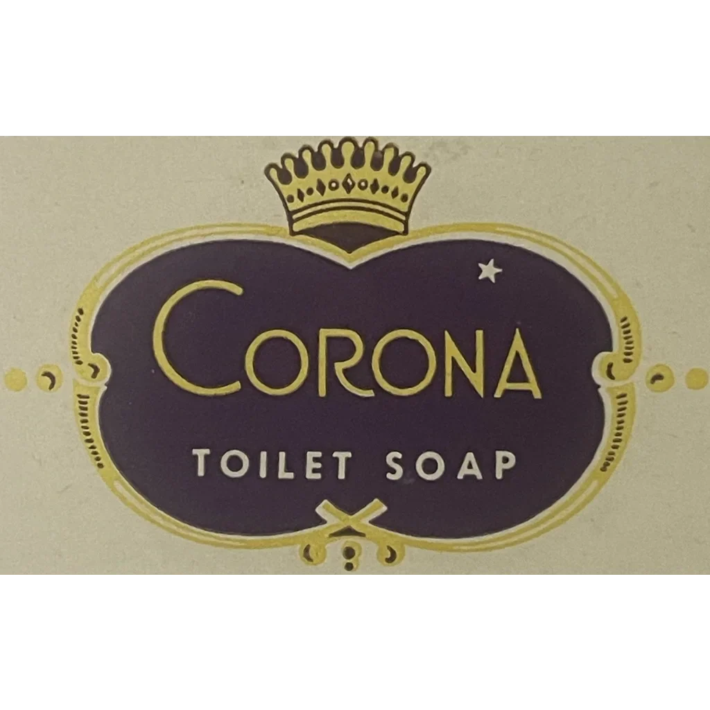 Rare Antique Corona Soap Label from 1900s Manhattan Soap