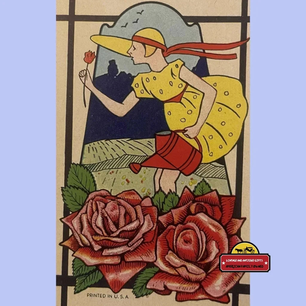 Rare Antique Junior Broom Label Unveils Vibrant 1910s Colors