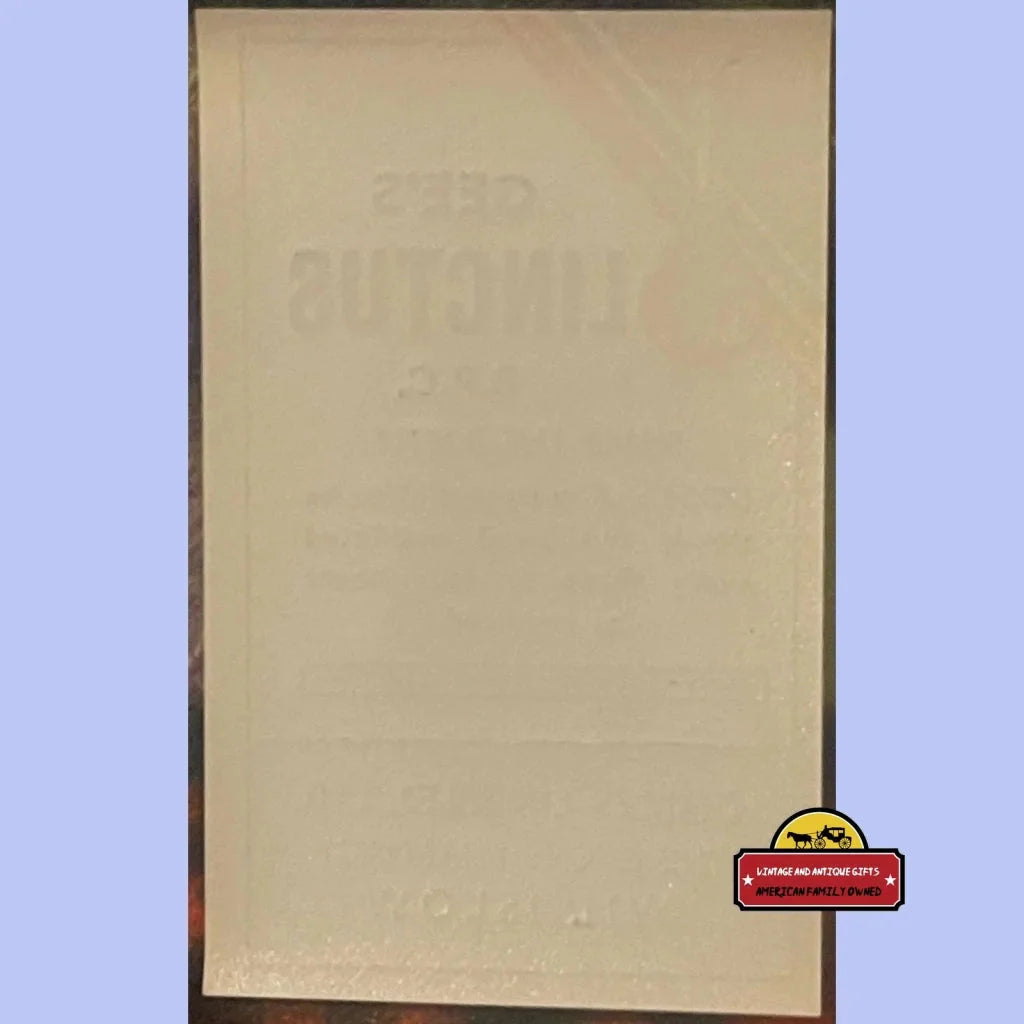 Rare Antique Gee's Linctus Label Unveils 1910s Pharmacy History