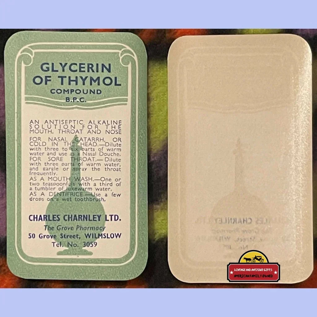 Rare Antique Grove Pharmacy Label: Collector's Dream Find