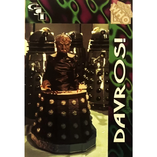 Rare Vintage 1990s Doctor Who Davros Foil Trading Card Unearthed