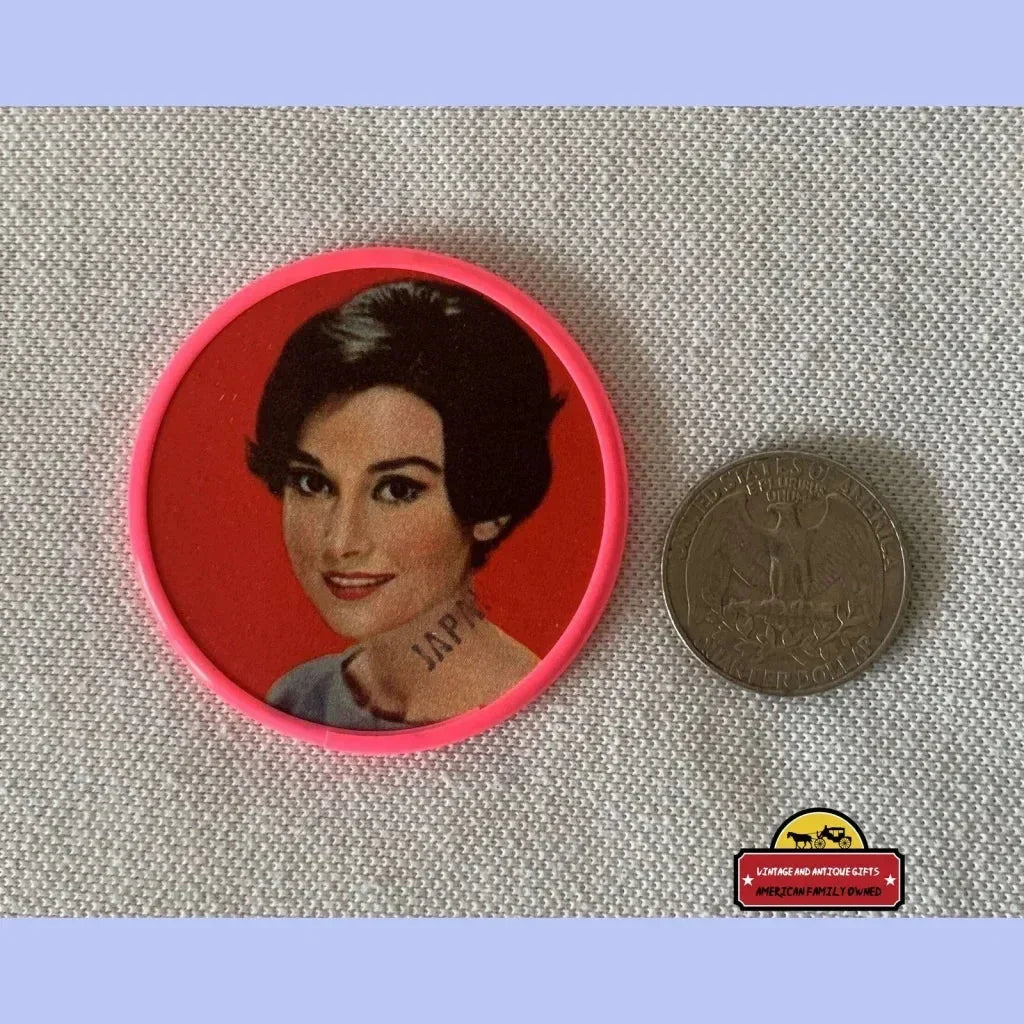 Rare 1950s Audrey Hepburn Vintage Collectible Pocket Mirror