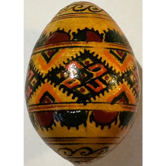 Vibrant Ukrainian Pysanka Egg Bursts with Traditional Charm