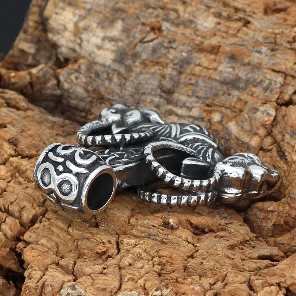 Vikings Thor's Rams Stainless Steel Pendant Necklace