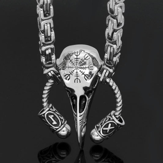 Vikings Helm of Awe Stainless Steel Necklace